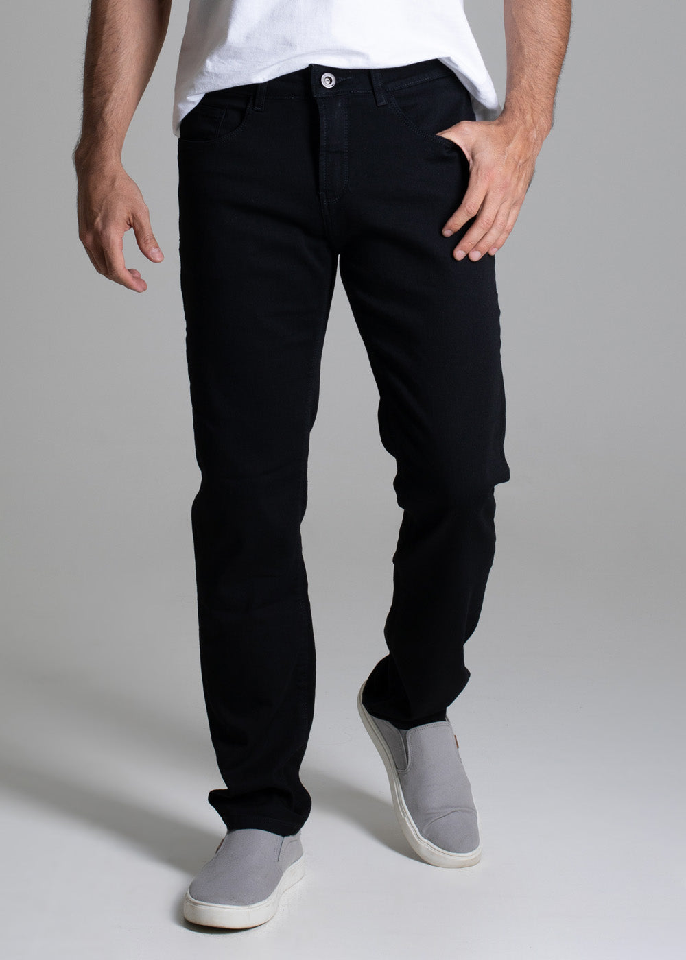 Calça Sarja Sawary Skinny - 264076 PRETO