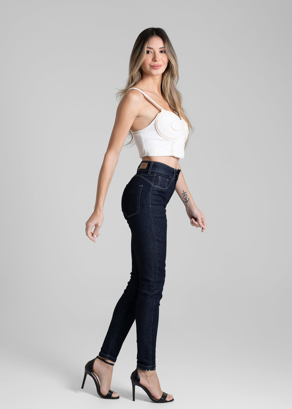Calça Jeans Sawary Push Up - 267484 AZUL