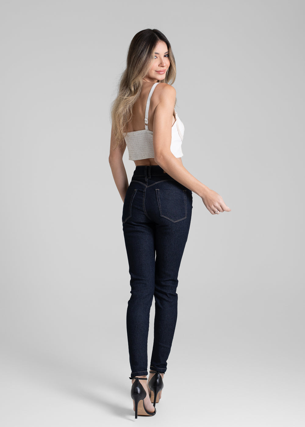 Calça Jeans Sawary Push Up - 267484 AZUL