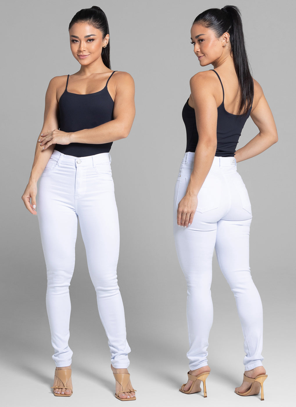 Calça Sarja Sawary Hot Pants - 270834 BRANCO