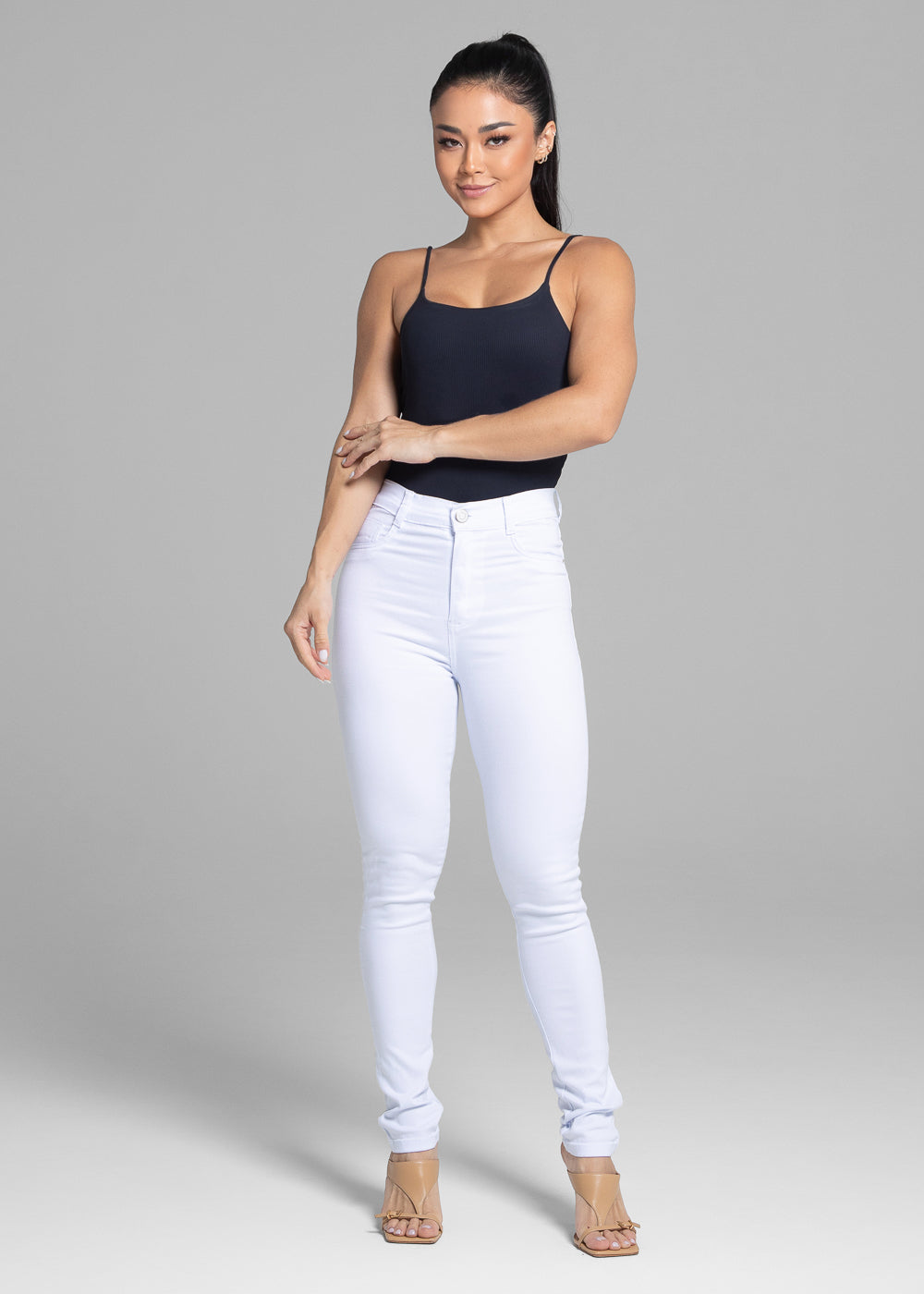 Calça Sarja Sawary Hot Pants - 270834 BRANCO