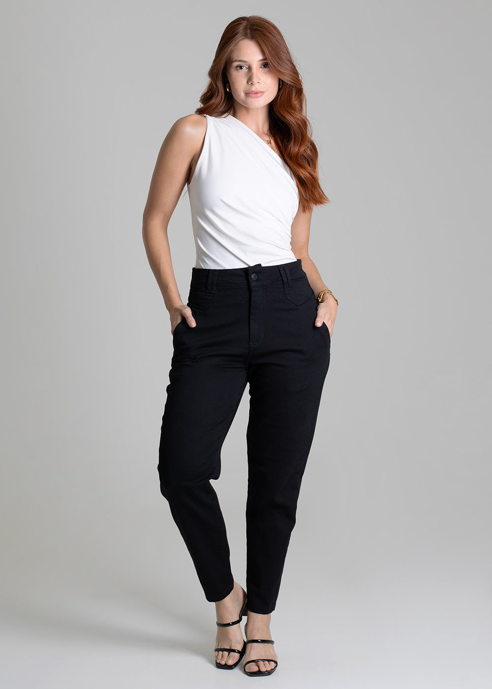 Calça Sarja Sawary Mom - 272557 PRETO