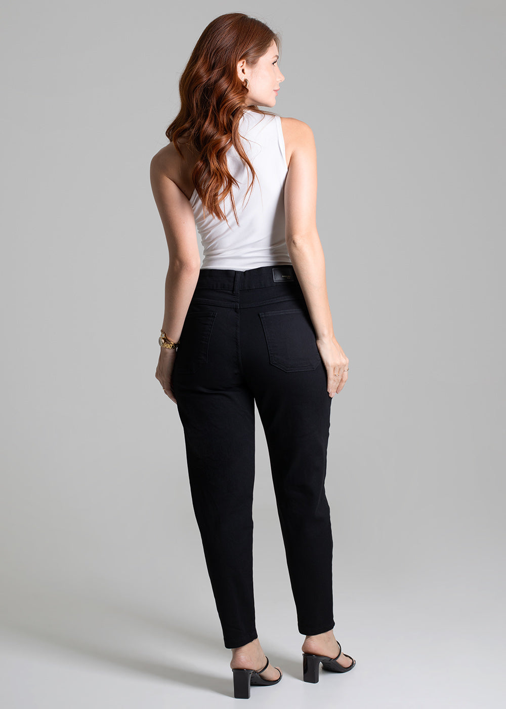 Calça Sarja Sawary Mom - 272557 PRETO