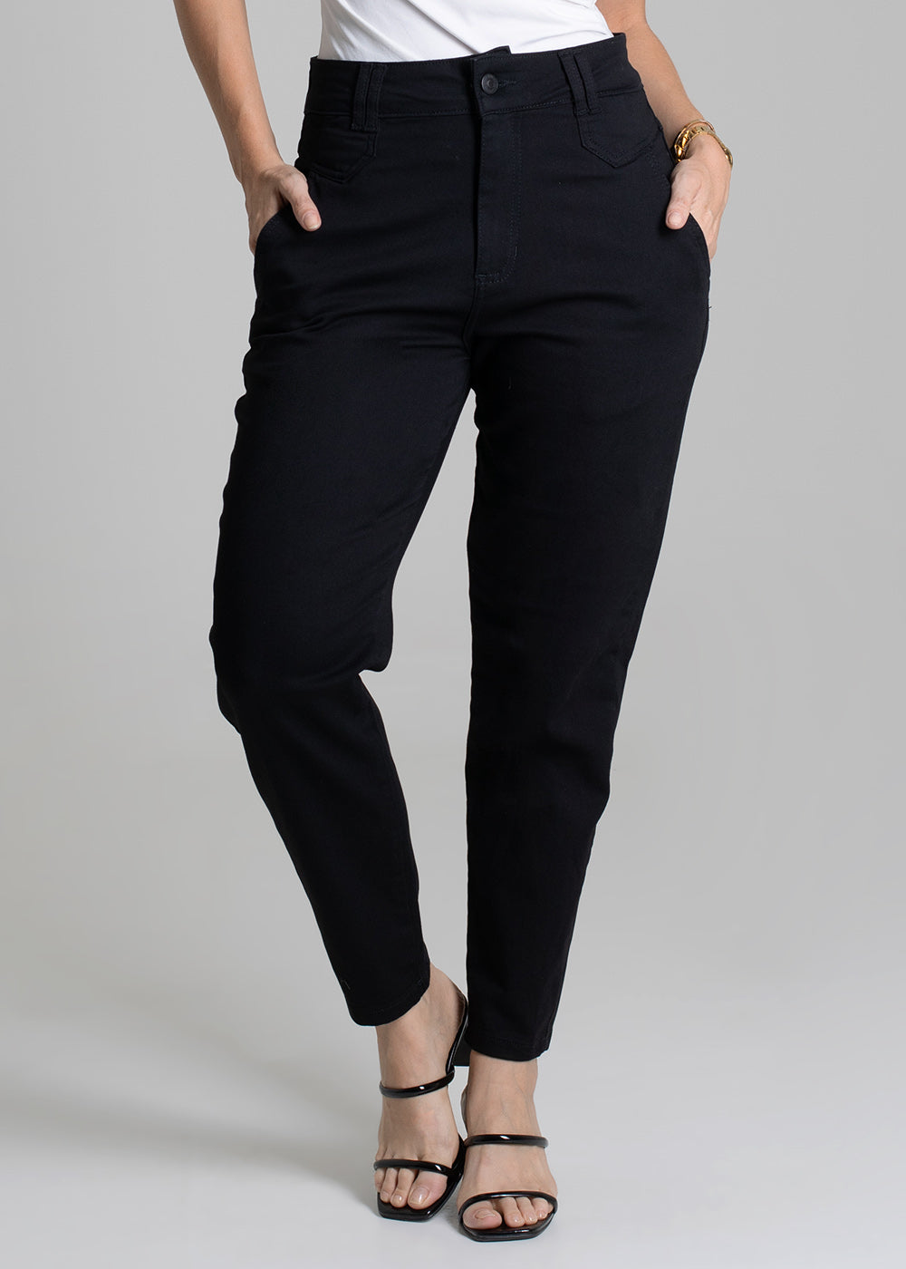 Calça Sarja Sawary Mom - 272557 PRETO