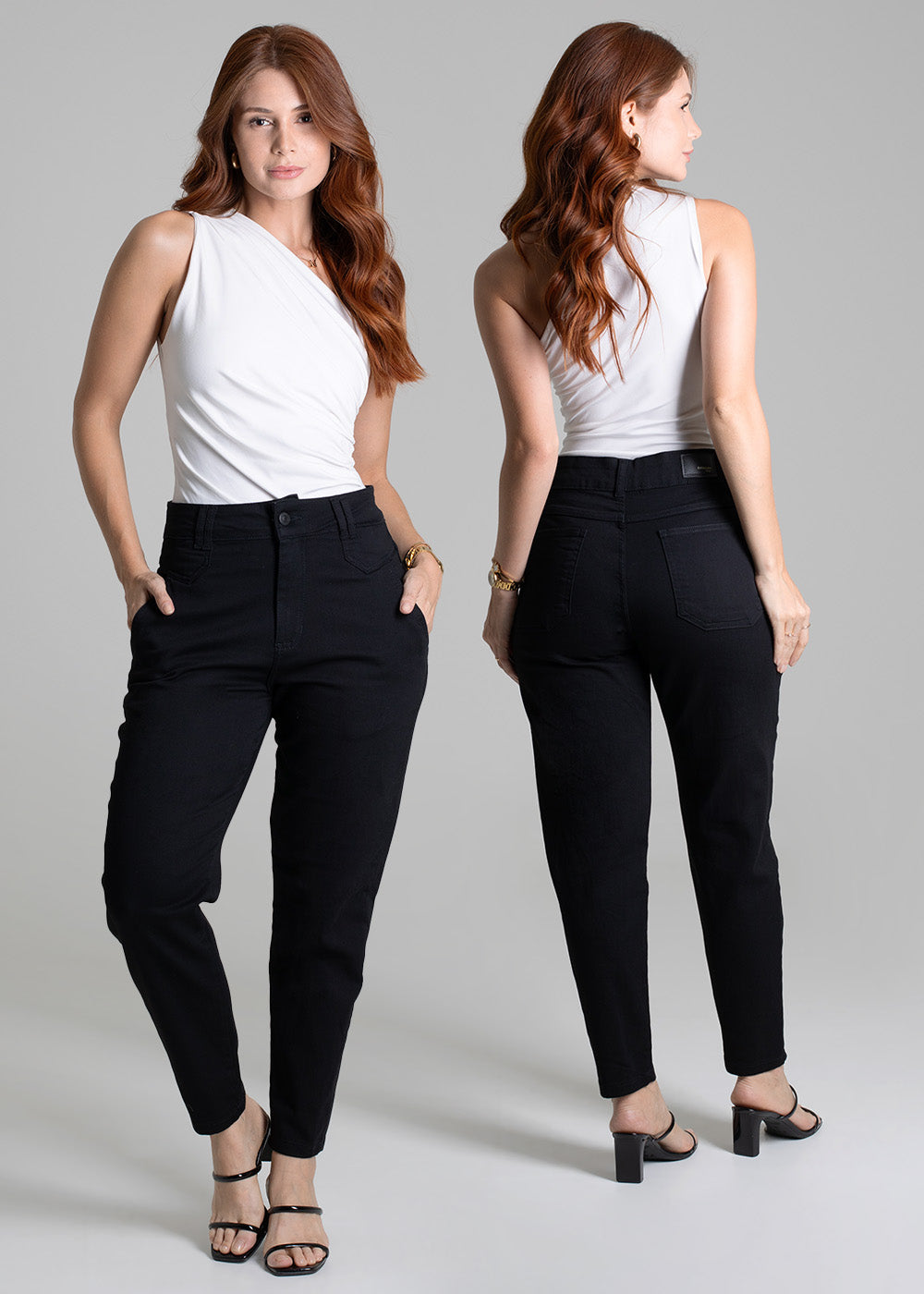 Calça Sarja Sawary Mom - 272557 PRETO