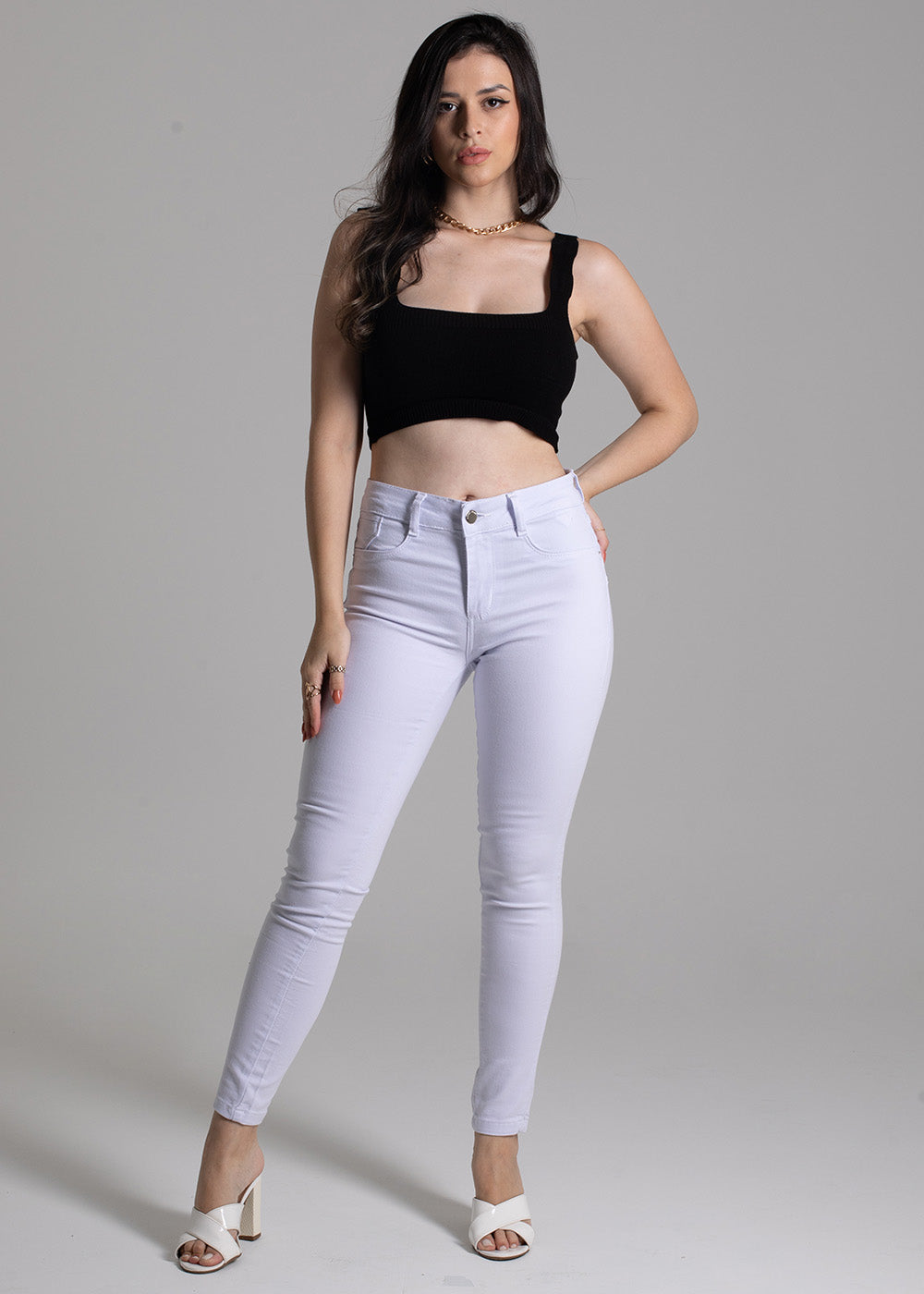 Calça Sarja Sawary Levanta Bumbum - 272560 BRANCO