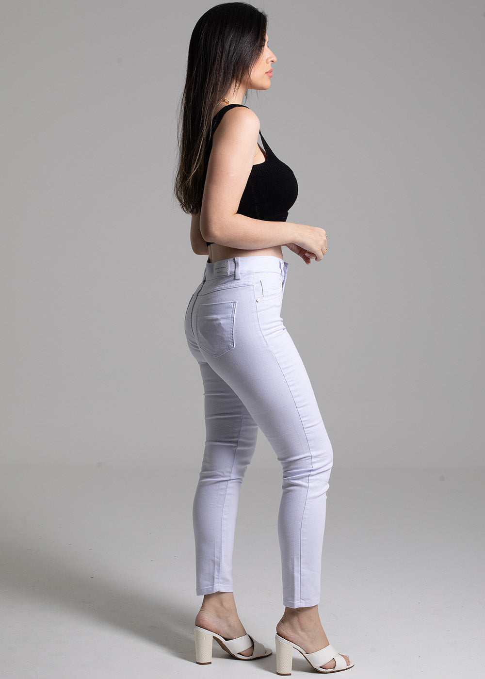 Calça Sarja Sawary Cigarrete - 272672 BRANCO