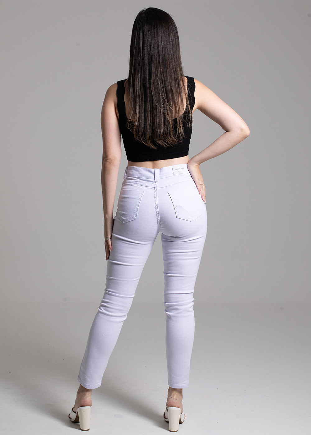 Calça Sarja Sawary Skinny - 272672 BRANCO