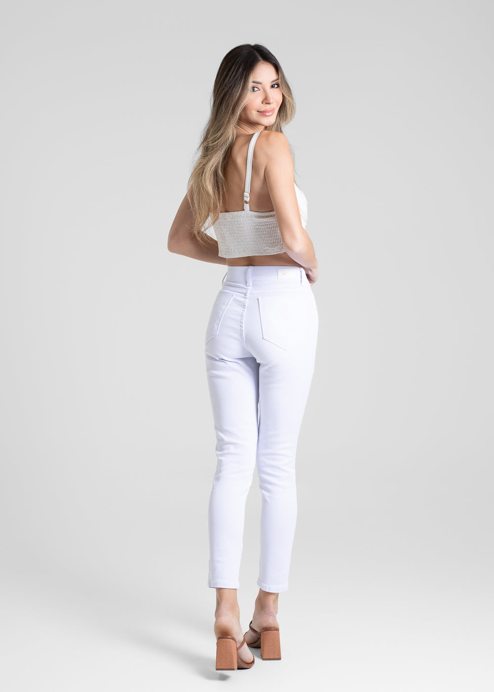 Calça Sarja Sawary Skinny - 272778 BRANCO