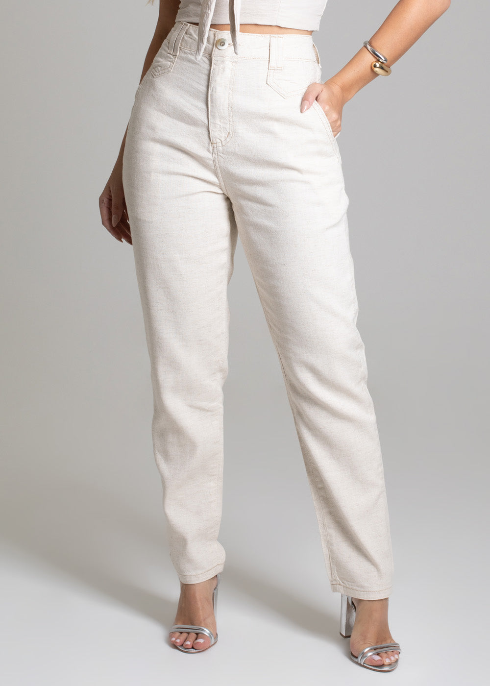 Calça Linho Sawary Mom - 274170 PT