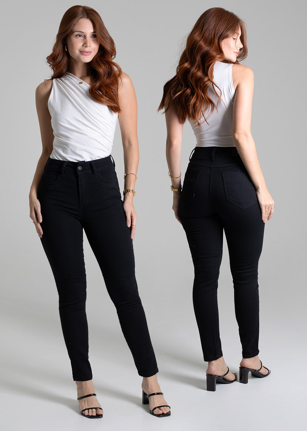 Calça Sarja Sawary Levanta Bumbum - 275004 PRETO
