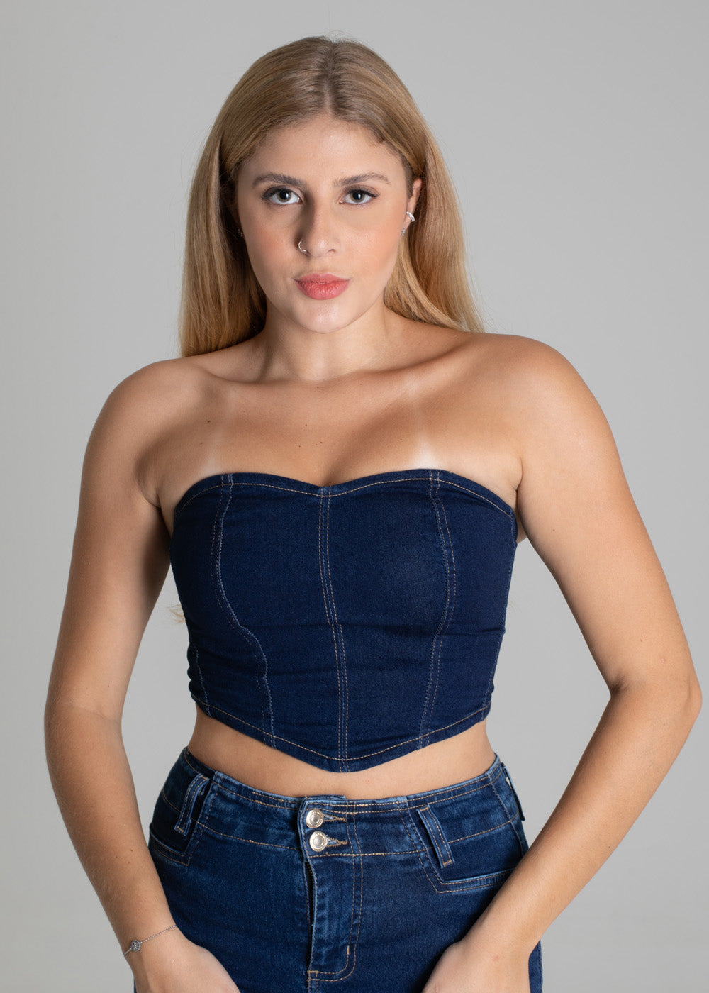 Top Jeans Sawary - 275785 AZUL