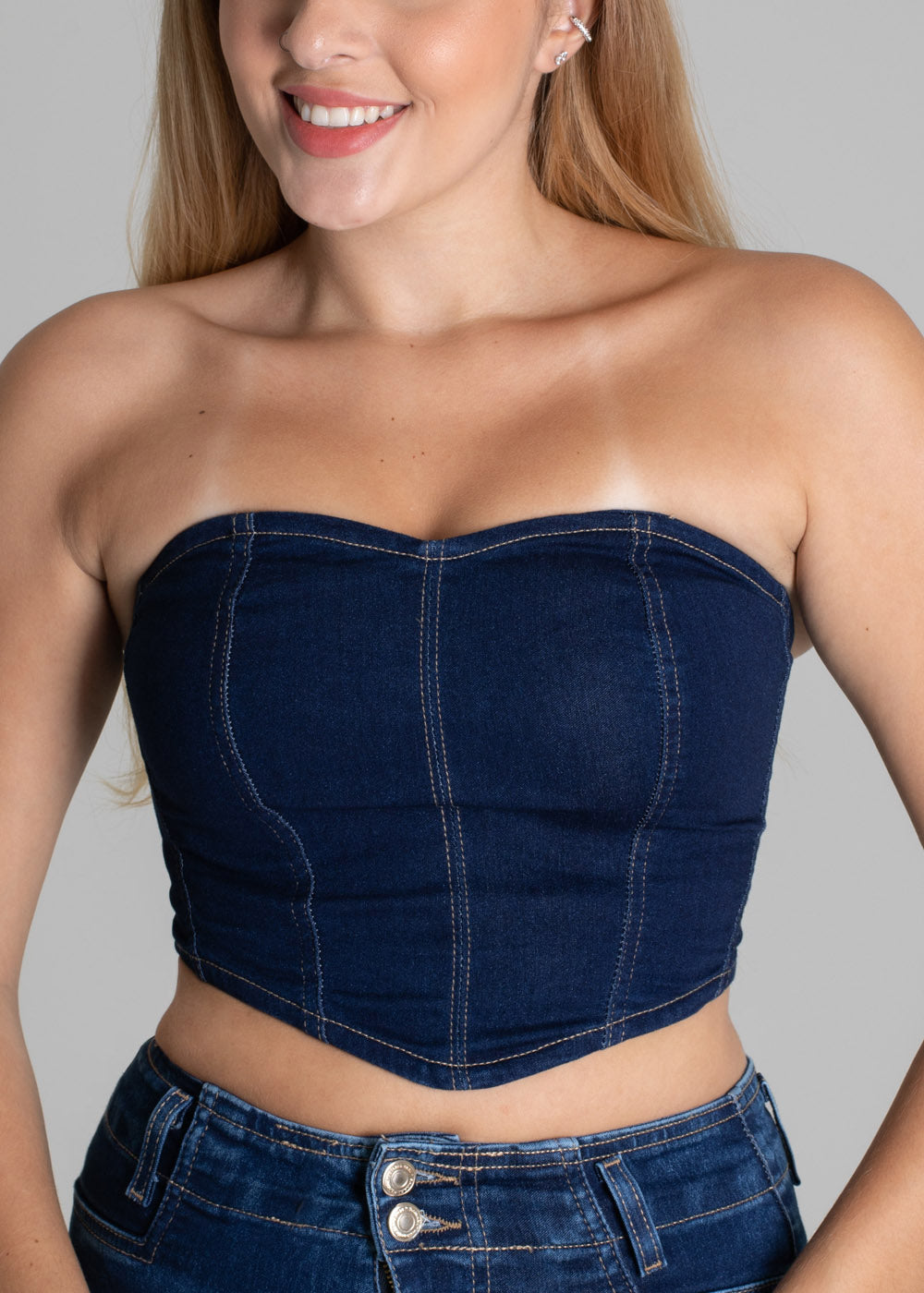 Top Jeans Sawary - 275785 AZUL