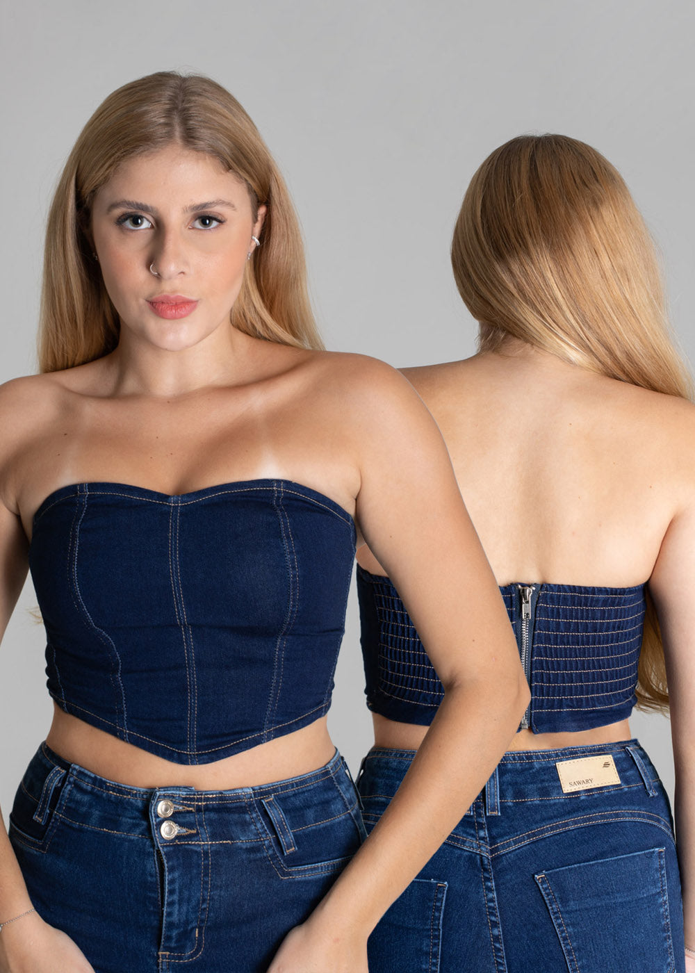 Top Jeans Sawary - 275785 AZUL