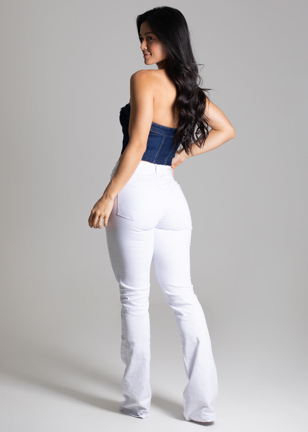 Calça Sarja Sawary Boot Cut - 275912 BRANCO