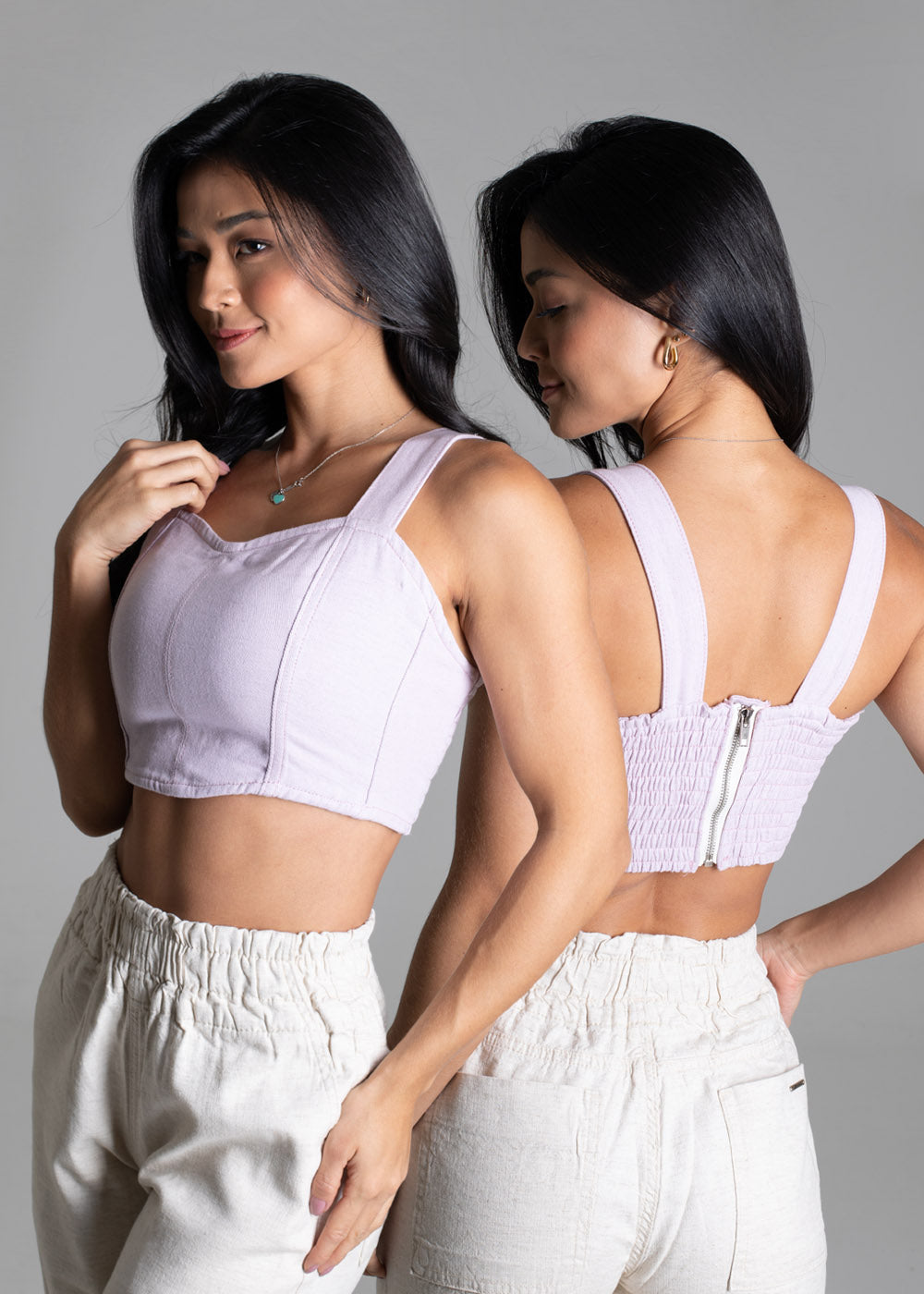 Top Linho Sawary - 276023 LILAS