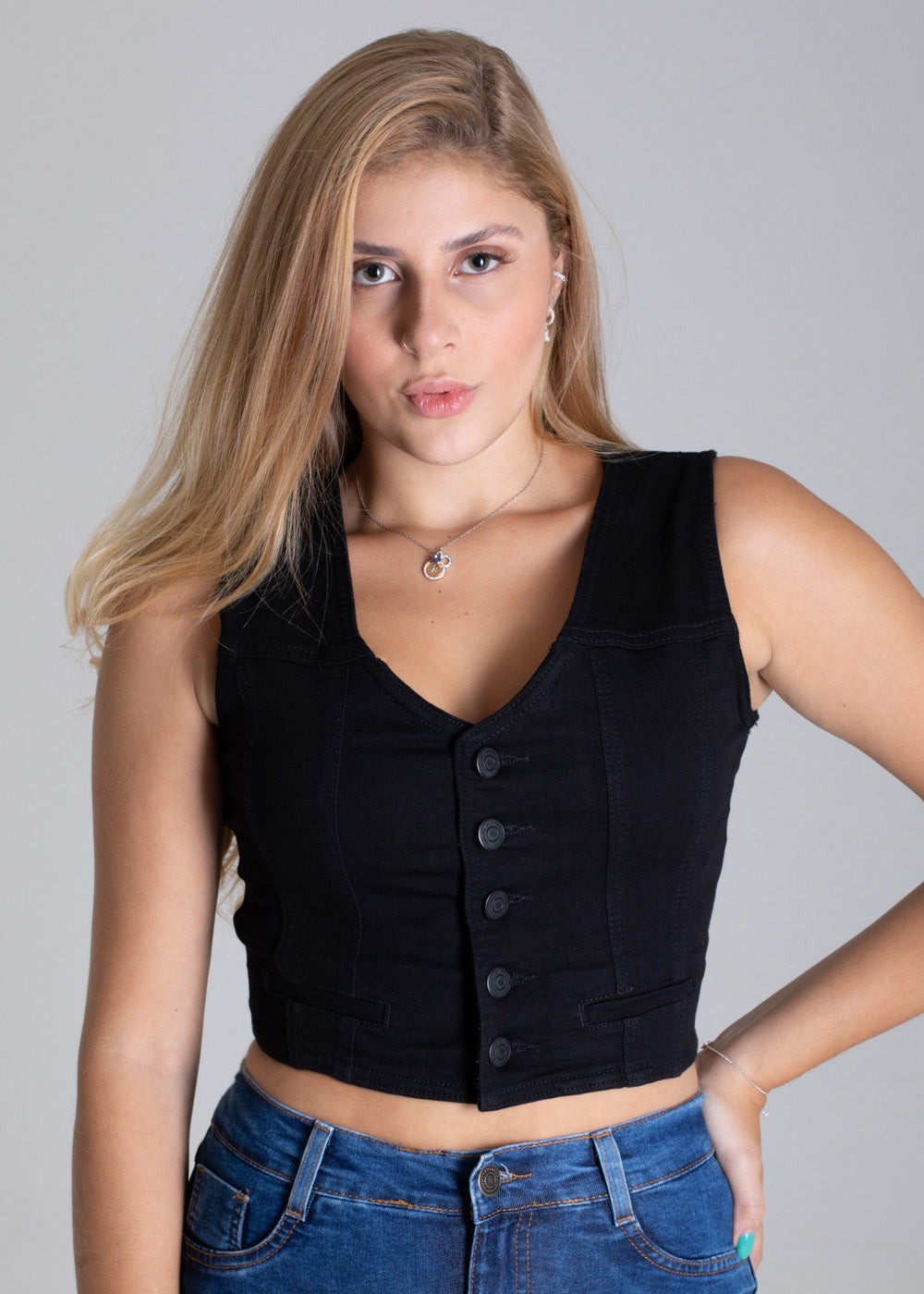 Colete Sarja Sawary - 276226 PRETO