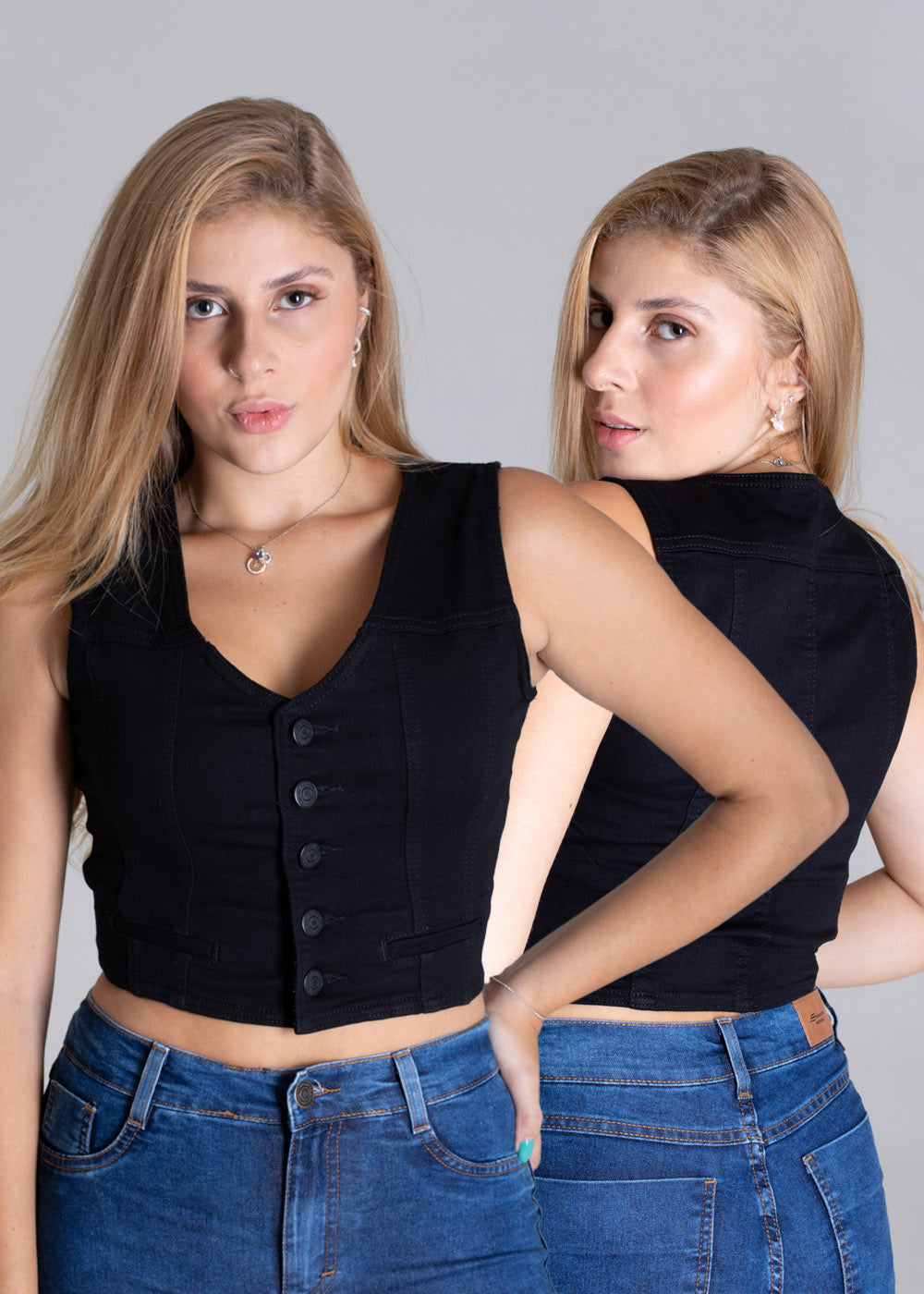 Colete Sarja Sawary - 276226 PRETO