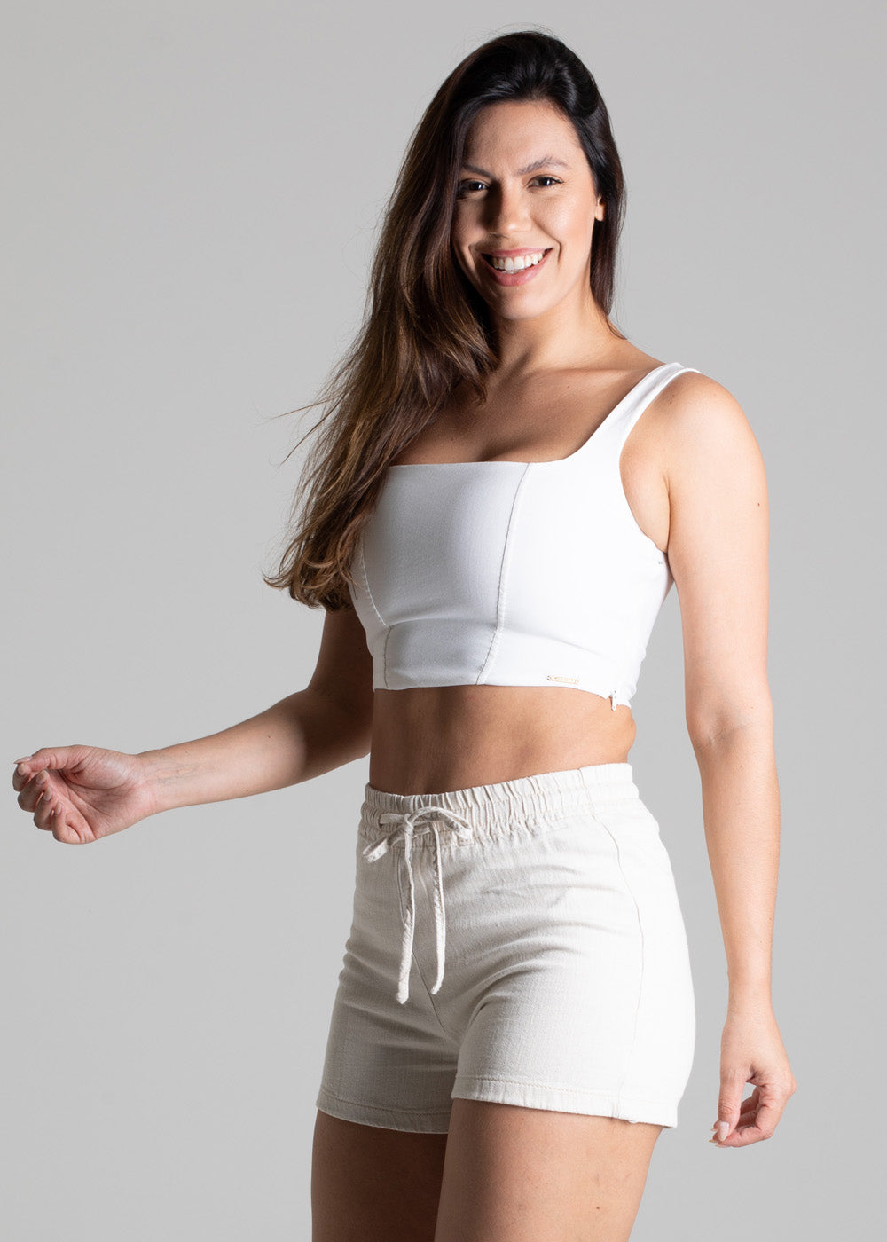 Shorts Linho Sawary - 276252 OFF WHITE