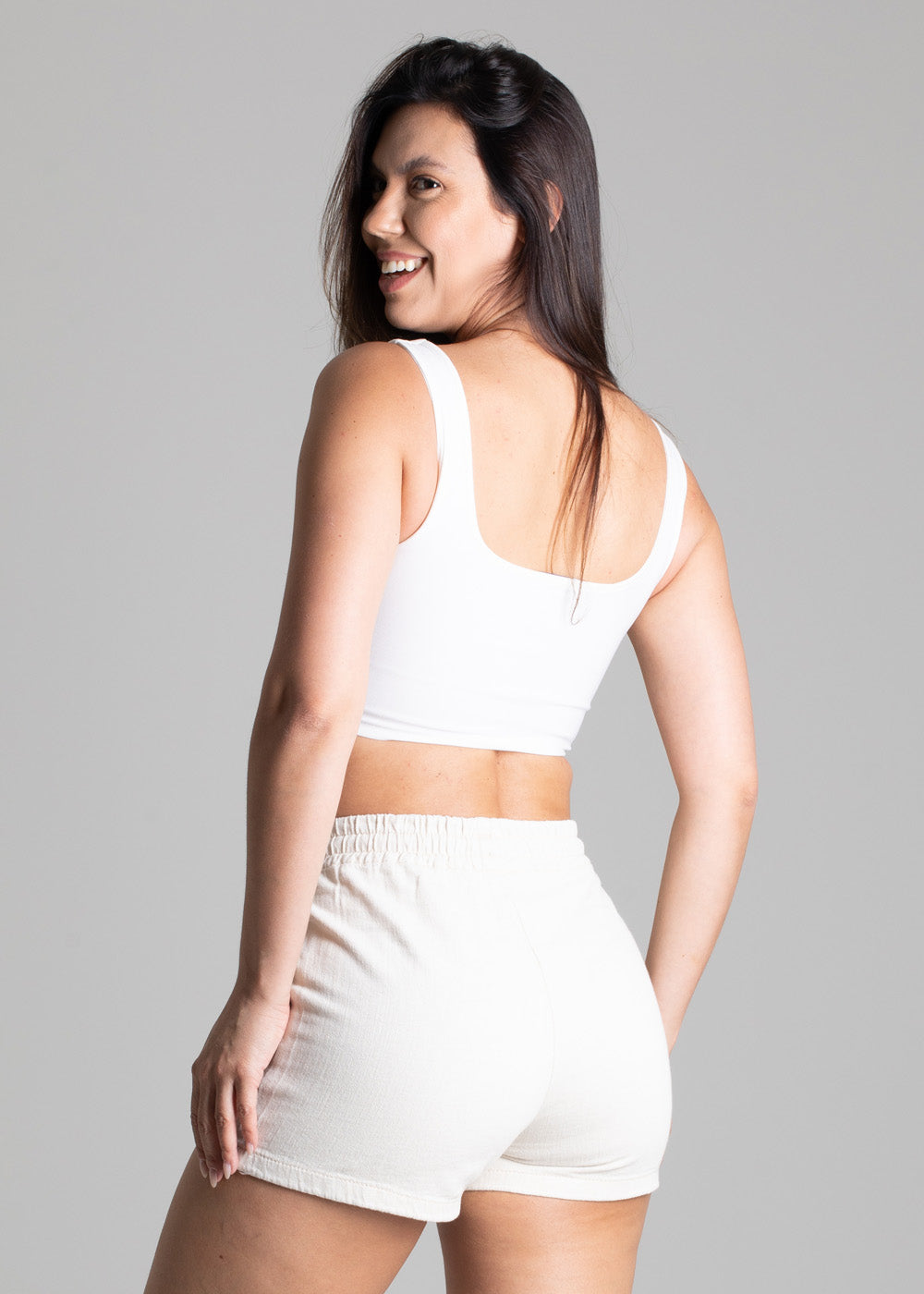 Shorts Linho Sawary - 276252 OFF WHITE