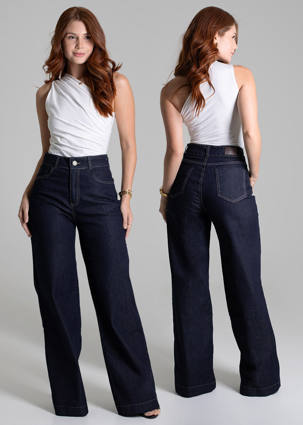 Calça Jeans Sawary Wide Leg - 276266 AZUL