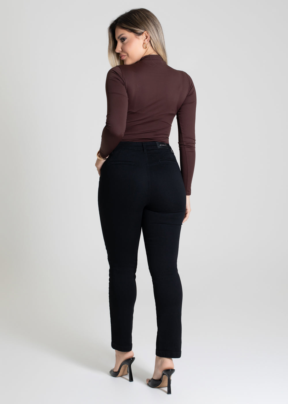 Calça Sarja Sawary Reta - 276312 PRETO