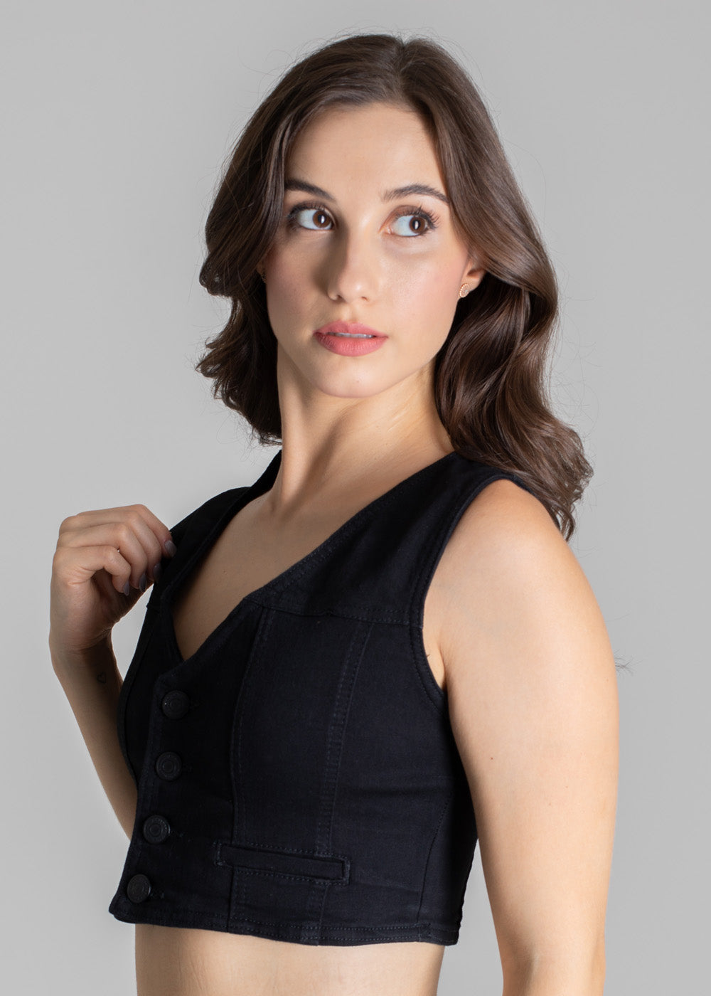 Colete Sarja Sawary - 276319 PRETO