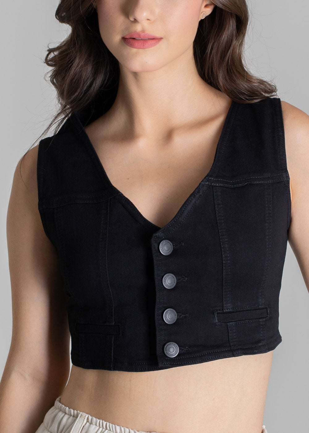 Colete Sarja Sawary - 276319 PRETO