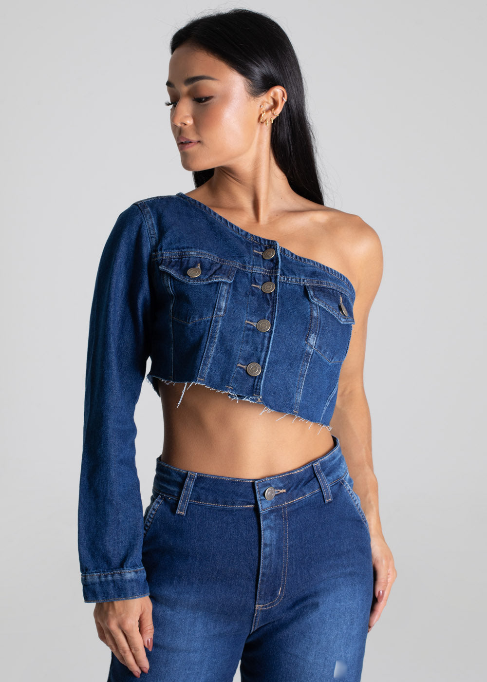 Jaqueta Jeans Sawary - 276513 AZUL