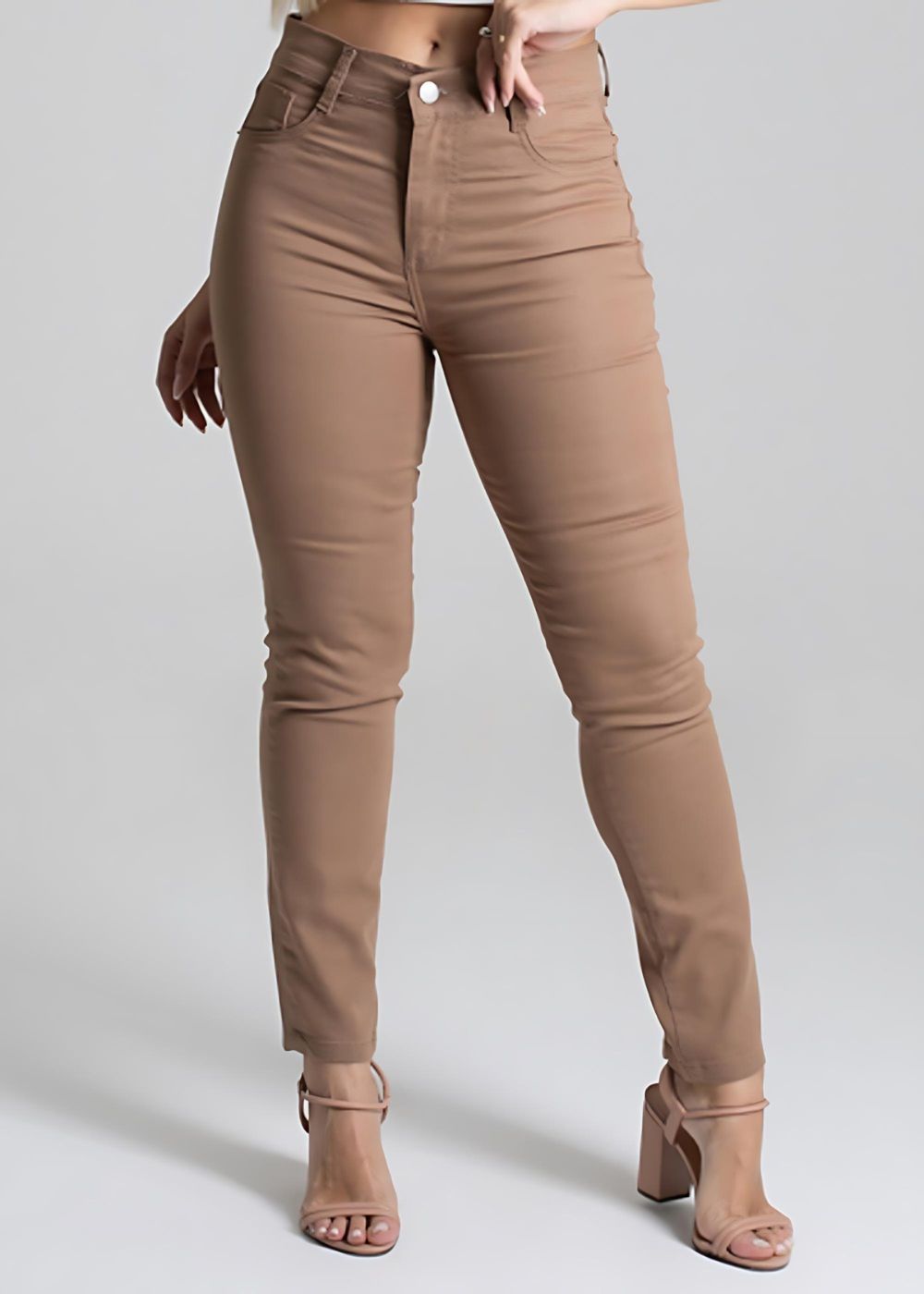 Calça Sarja Sawary Cigarrete - 277092 BEGE
