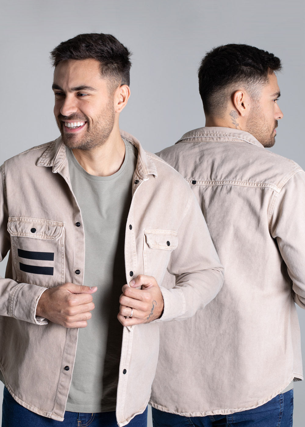 Jaqueta Sarja Sawary - 277128 BEGE