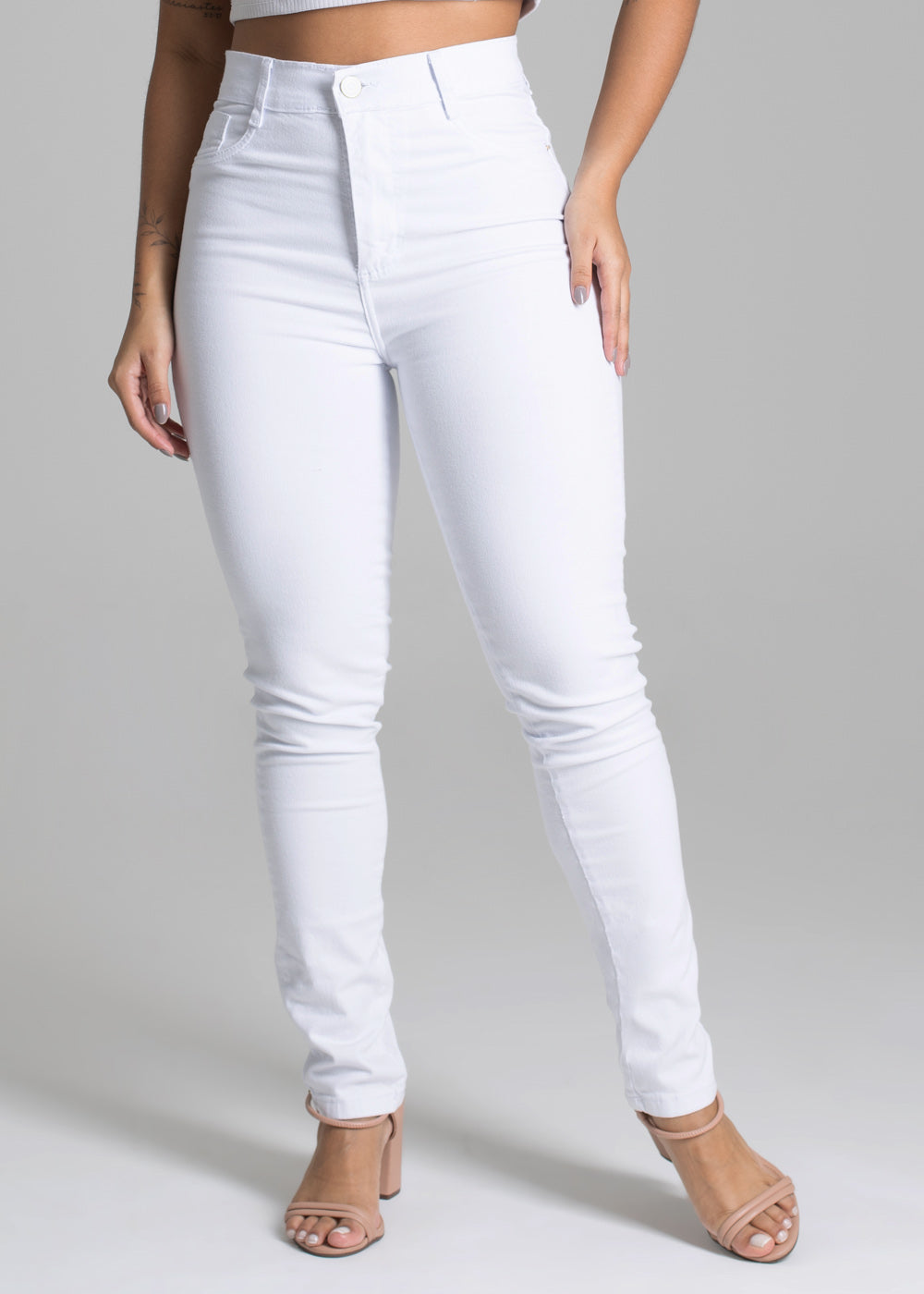 Calça Sarja  Sawary Hot Pants - 277263 BRANCO