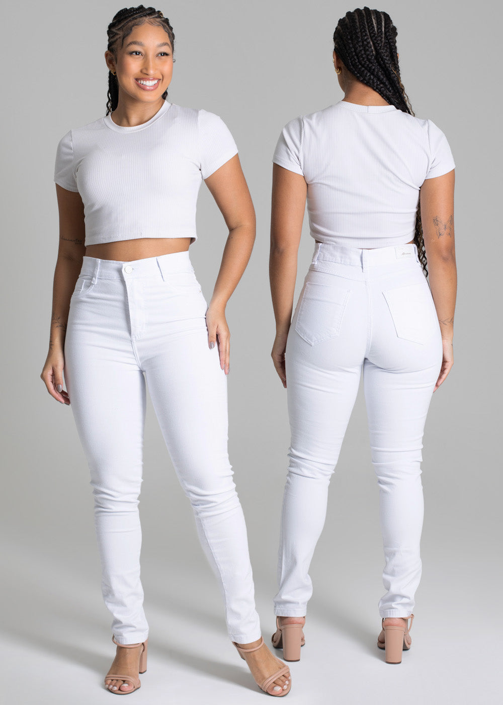 Calça Sarja  Sawary Hot Pants - 277263 BRANCO