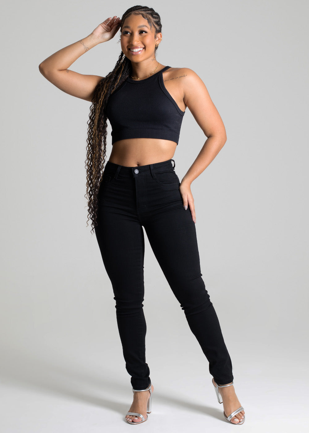 Calça Sarja Sawary Modela Bumbum - 277452 PRETO