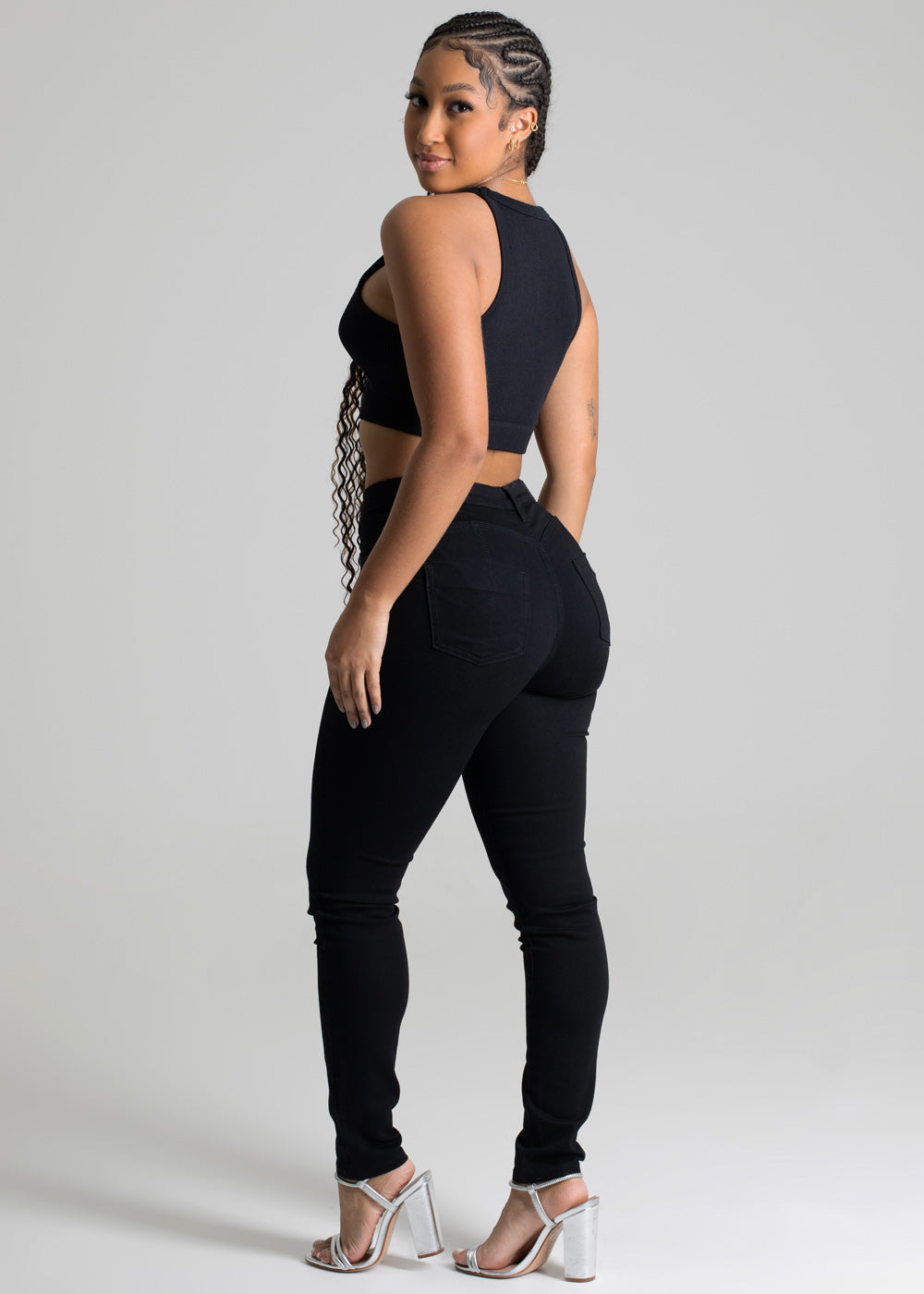 Calça Sarja Sawary Modela Bumbum - 277452 PRETO
