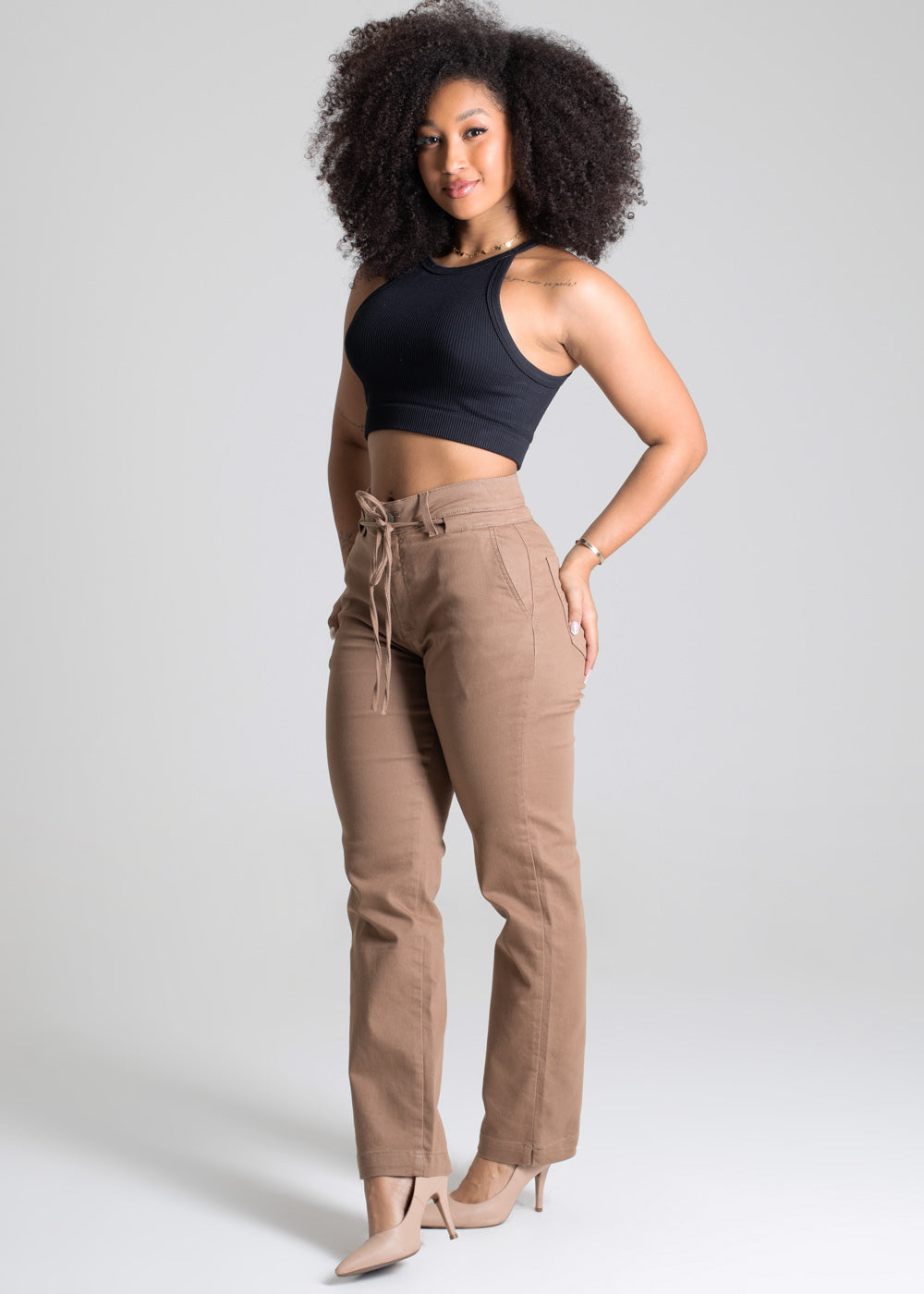 Calça Sarja Sawary Reta - 277705 BEGE