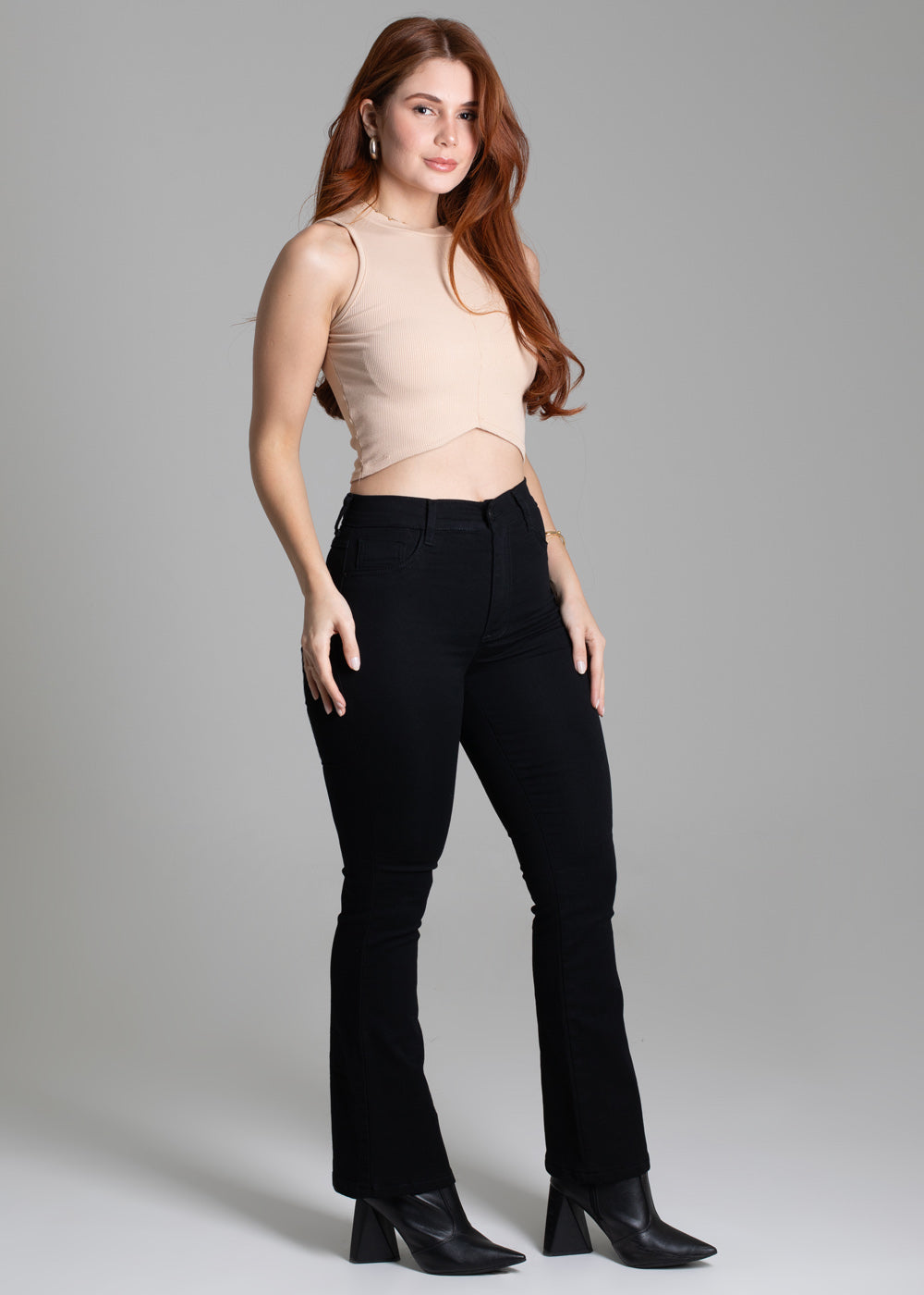 Calça Sarja Sawary Boot Cut Petit - 277726 PRETO