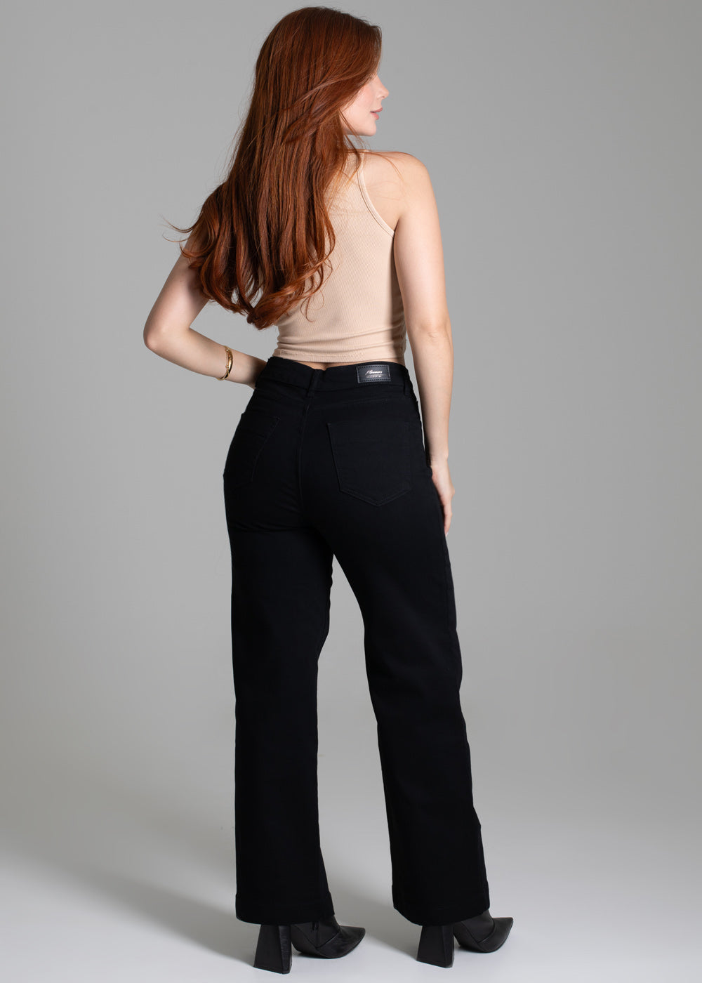 Calça Sarja Sawary Wide Leg - 277793 PRETO