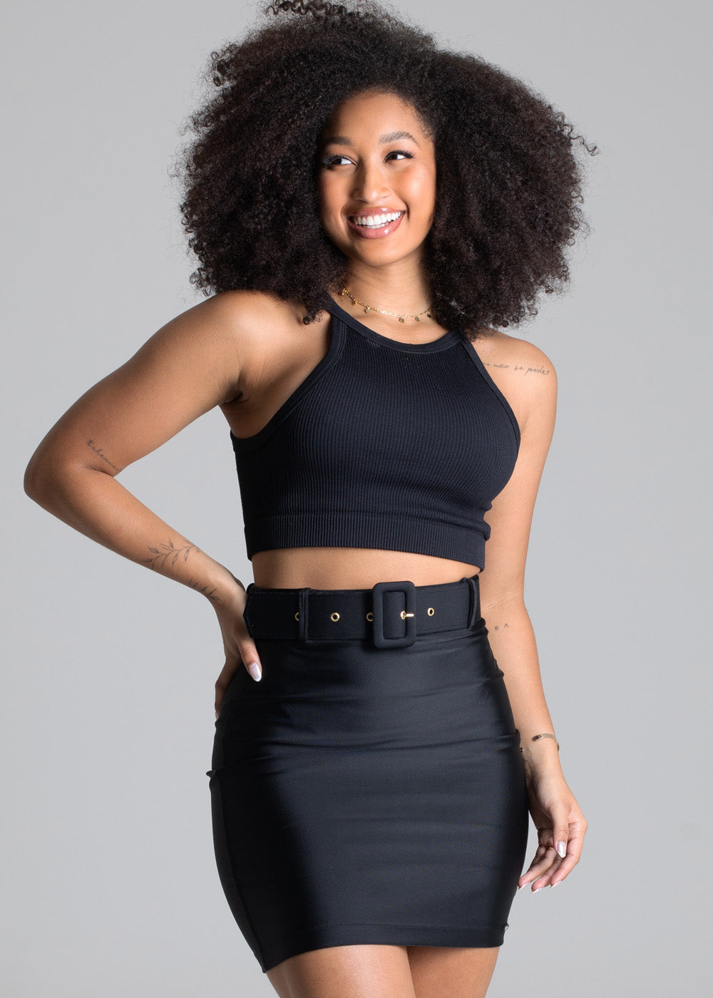 Saia Poliamida Sawary - 277889 PRETO