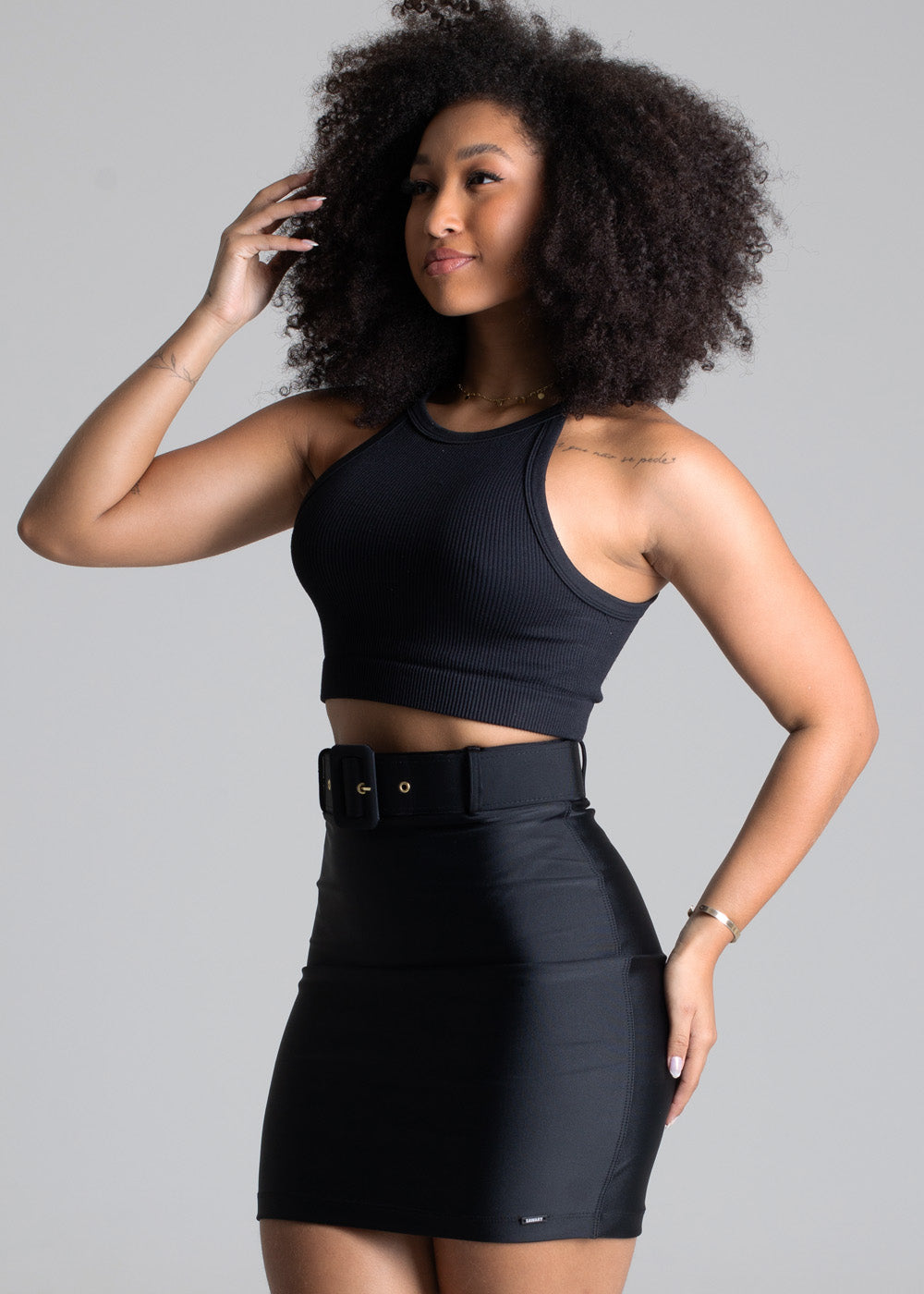 Saia Poliamida Sawary - 277889 PRETO