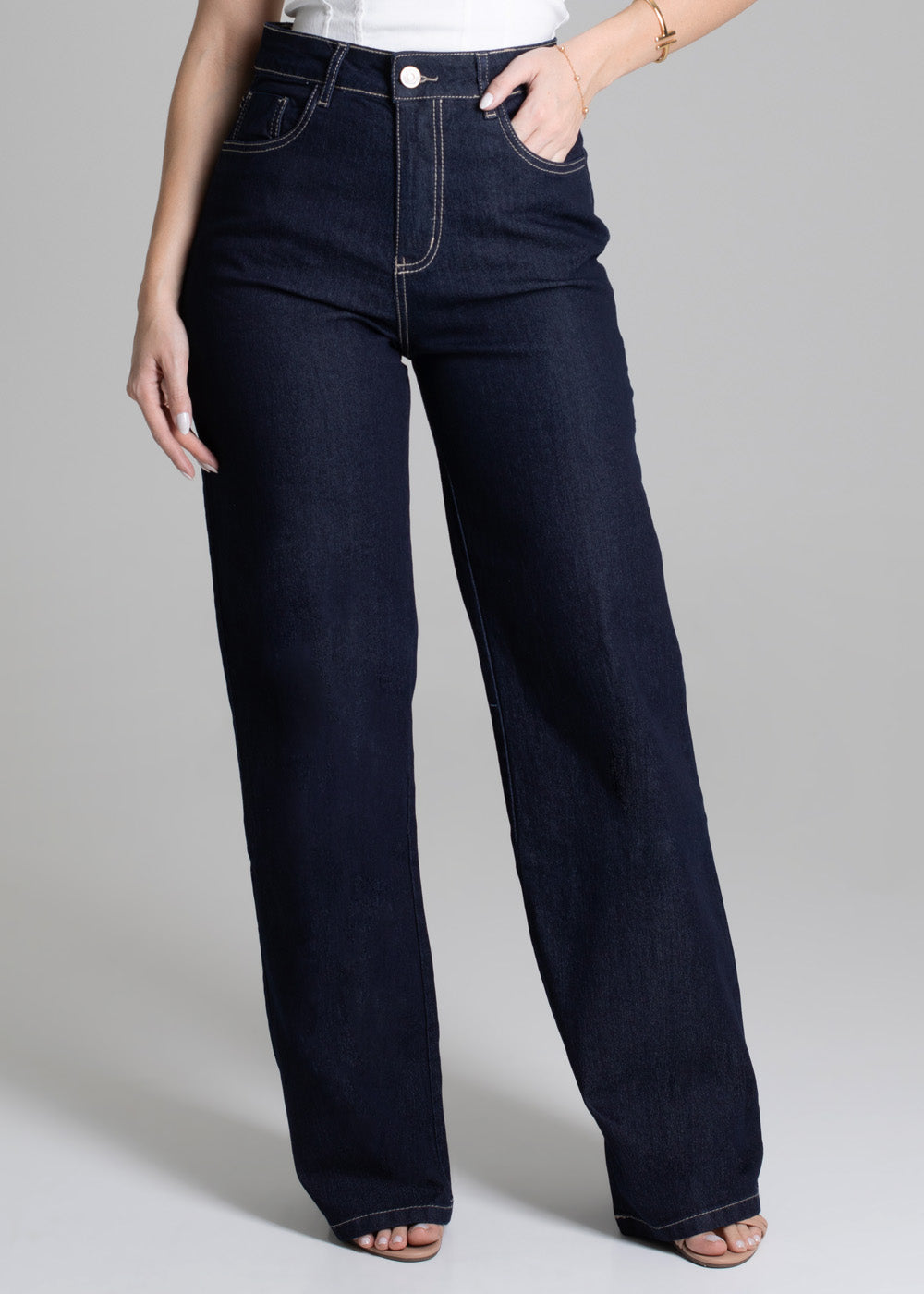 Calça Jeans Sawary Wide Leg - 278023 AZUL