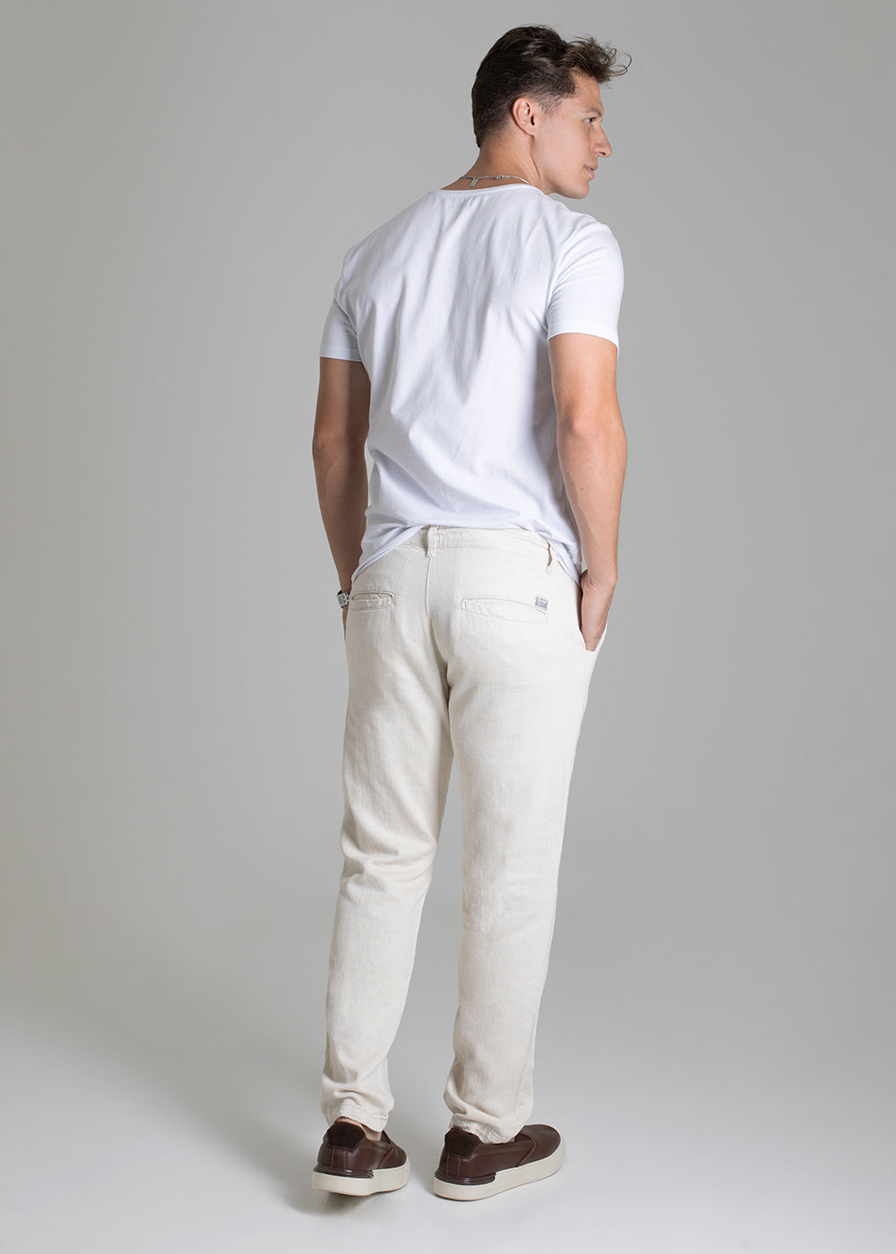 Calça  Linho Sawary Slim - 278433 PT