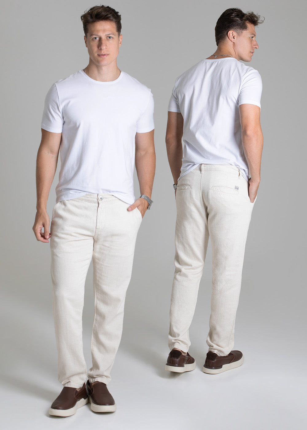 Calça  Linho Sawary Slim - 278433 PT