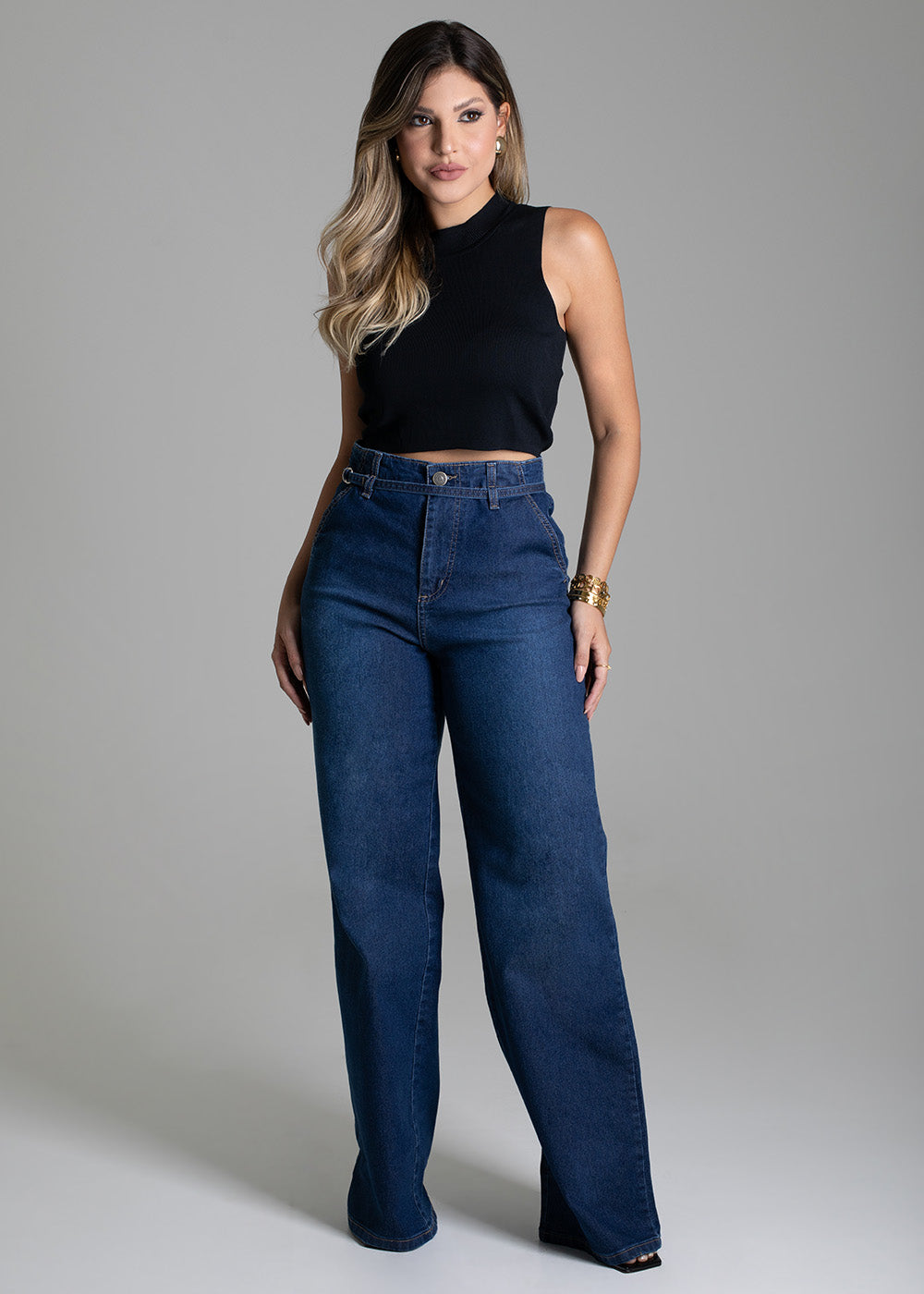 Calça Jeans Sawary Wide Leg - 278654 AZUL