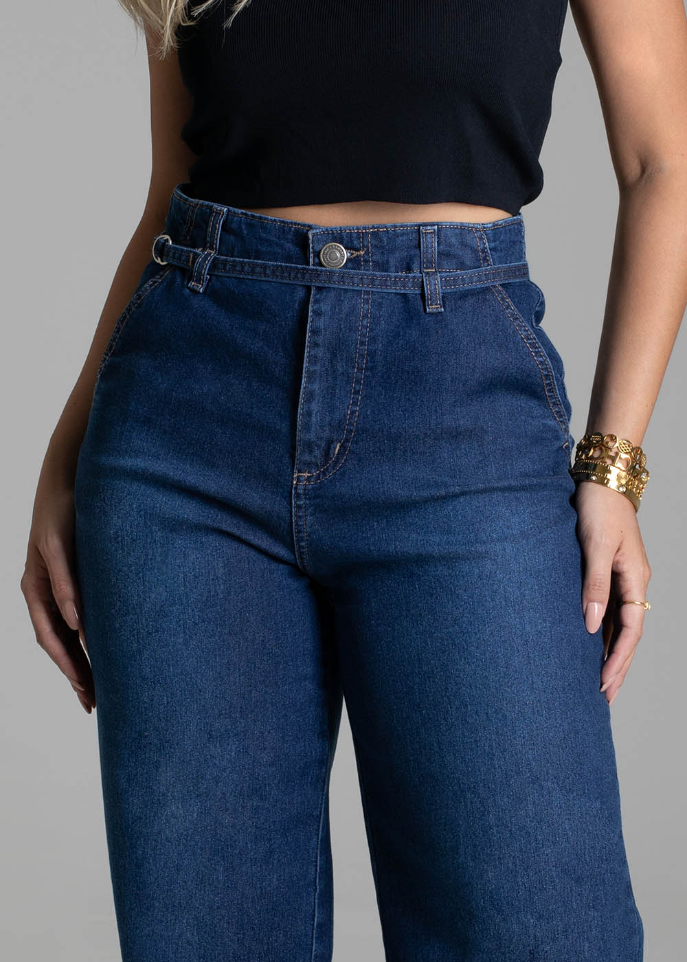 Calça Jeans Sawary Wide Leg - 278654 AZUL