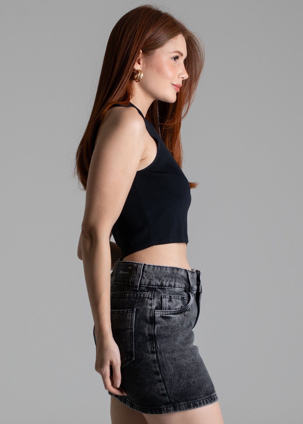 Saia Jeans Sawary - 278819 PRETO