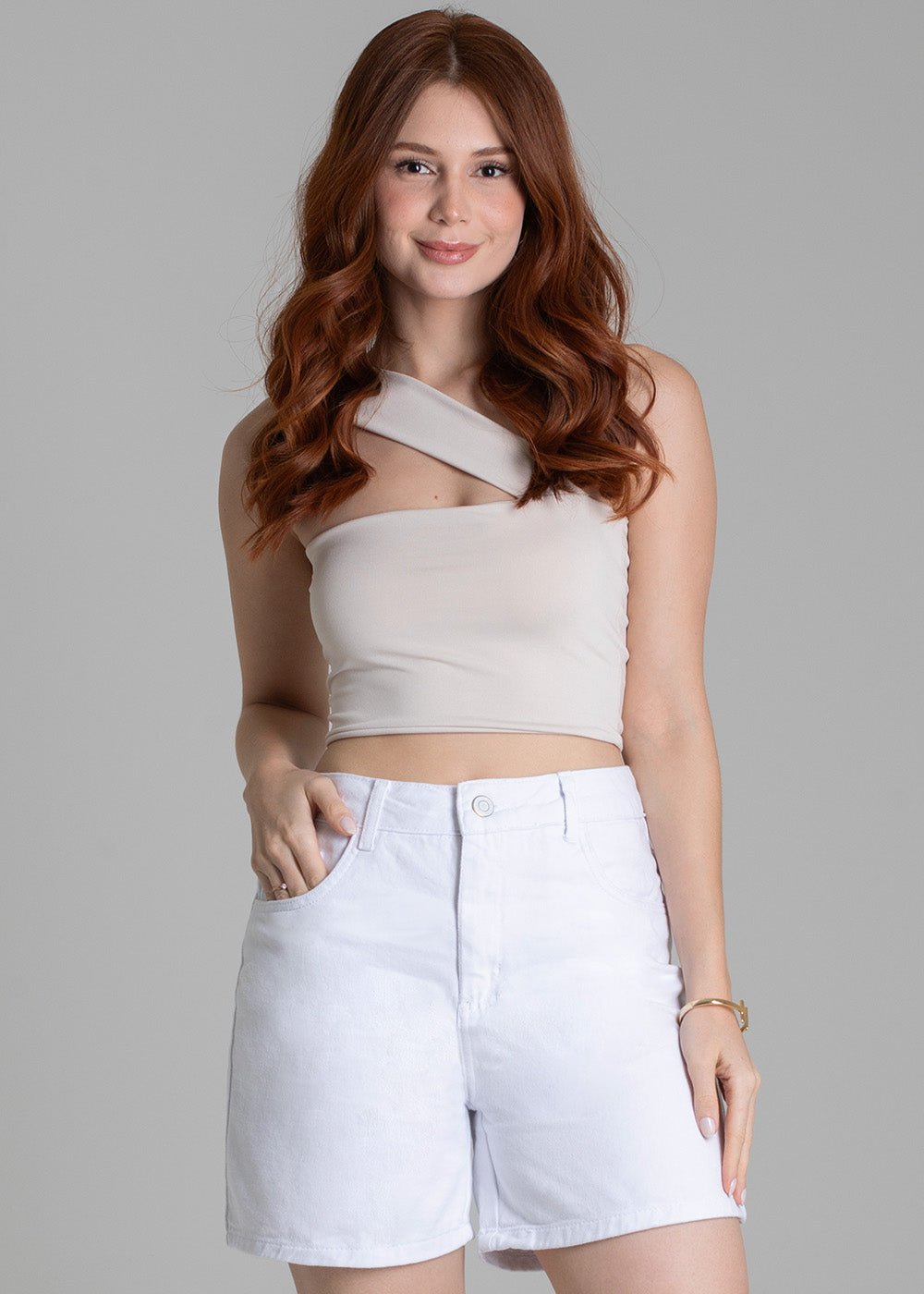 Shorts Sarja Sawary - 278881 BRANCO