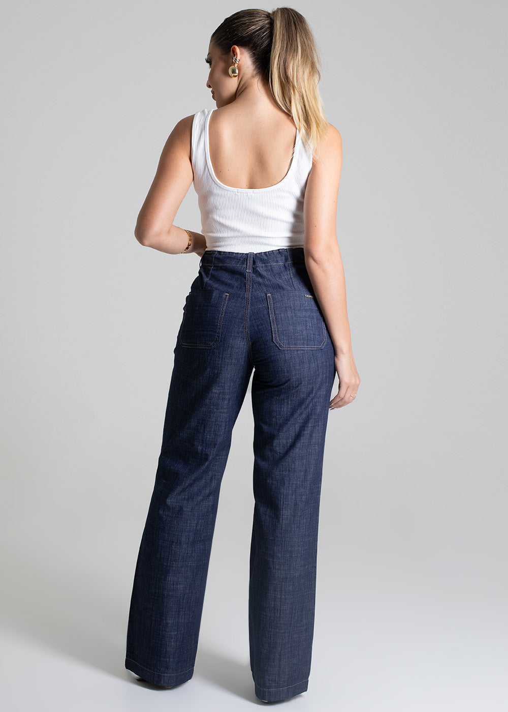 Calca Jeans Sawary Wide Leg - 278933 AZUL