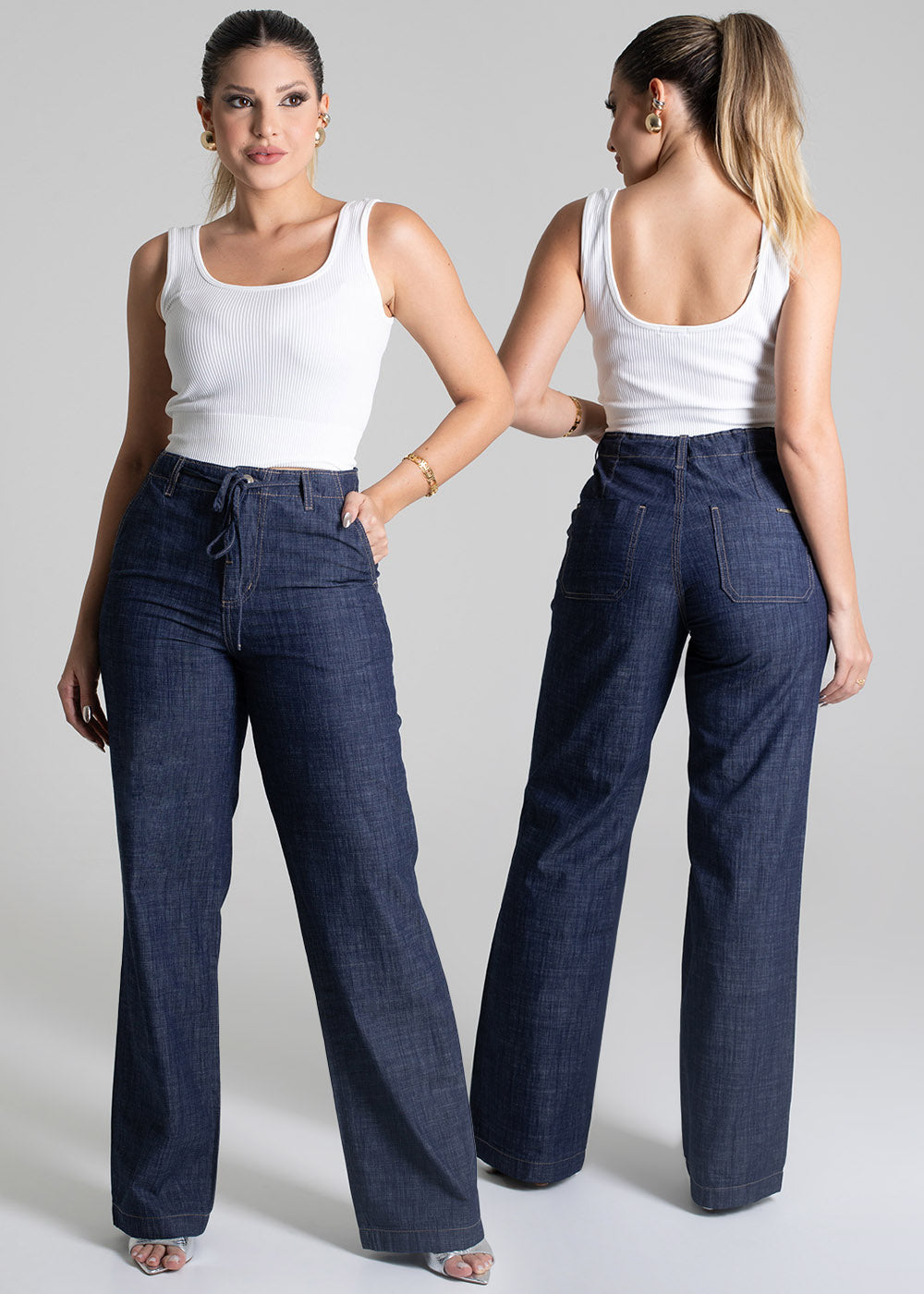 Calca Jeans Sawary Wide Leg - 278933 AZUL