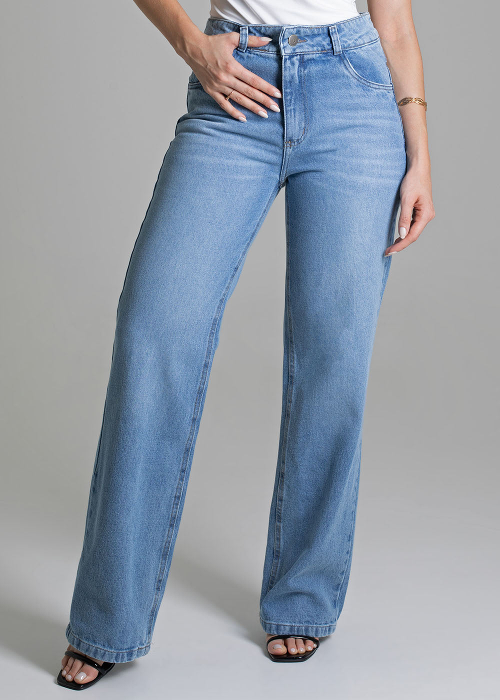 Calça Jeans Sawary Wide Leg - 278947 AZUL